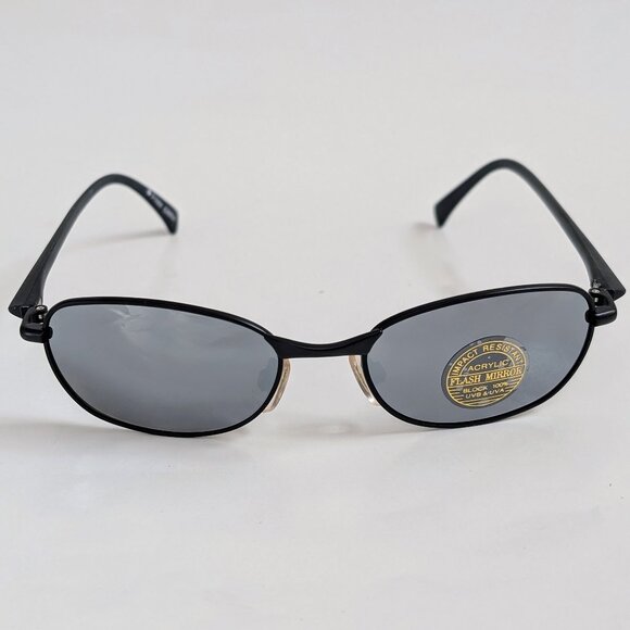 NWT Vintage 90's Rectangle Metal Combo Sport Sunglasses (M. Black) - Picture 1 of 5
